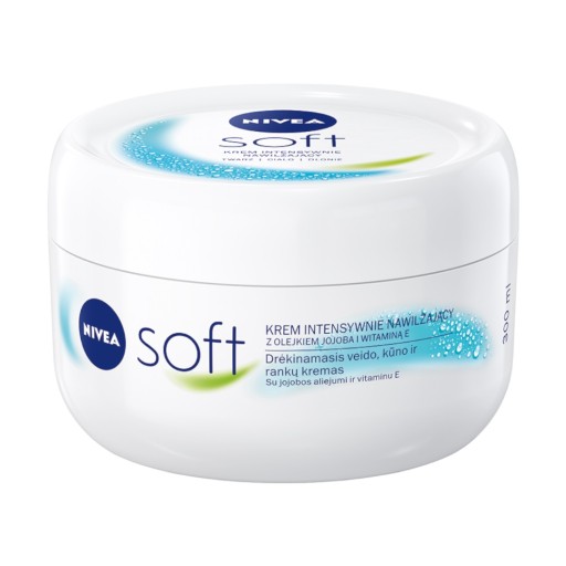NIVEA Soft intenzívne hydratačný krém na tvár a telo 300 ml