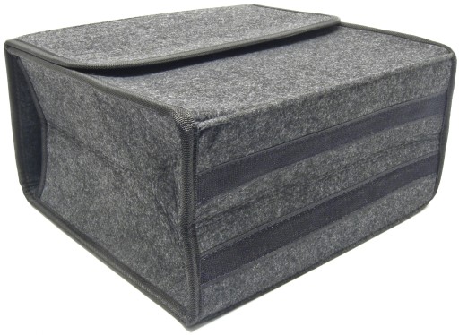 Organizér do kufra auta so suchým zipsom 30x28x16cm - HRUBÝ FILT