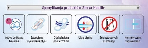 Nočné vložky SHUYA HEALTH 8 kusov