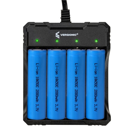 NABÍJAČKA PRE 4 BATÉRIE LI-ION 18650 3,7V AC 100-240V CV 1200 MA QUAD