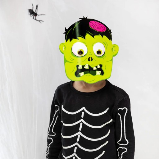 ZOMBIE MONSTER HALLOWEEN PAPIEROVÁ MASKA 1 ks