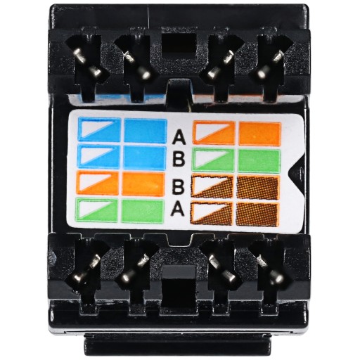 Keystone Modul RJ-45 LAN zásuvka CAT.5E čierna