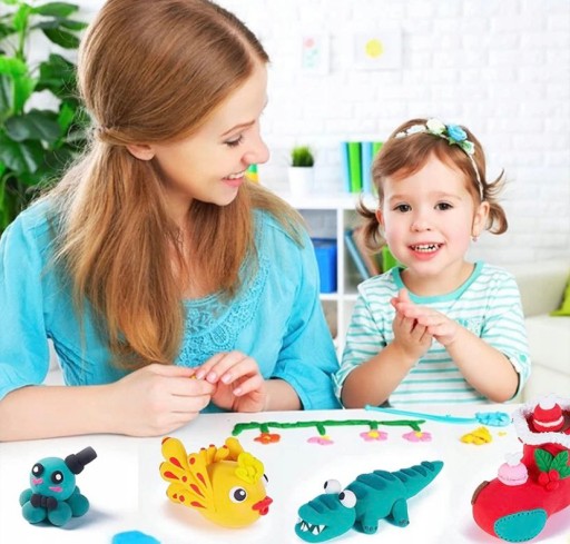 PLASTICOVÁ POLYMÉROVÁ MODELÁCIA PENA 12 KS ZMYSELNÁ HRAČKA PRE DETI
