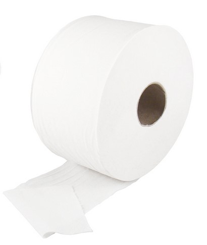 JUMBO biely TOALETNÝ PAPIER 145m CELULÓZA 1 rolka - SOLID POLSH VÝROBCA