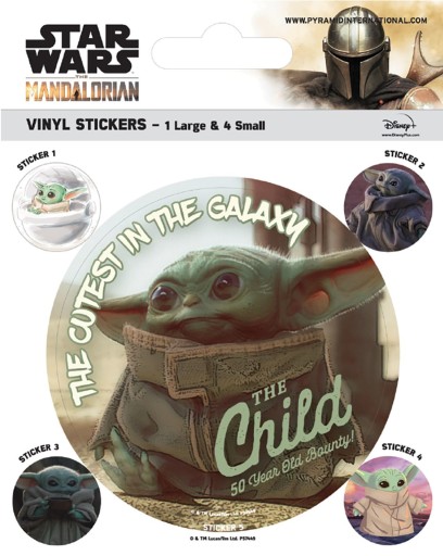 Star Wars The Mandalorian - samolepky