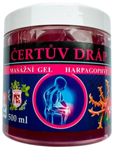 Masážny gél Diablov pazúr Bylinky Kosti Kĺby Putorius 500 ml