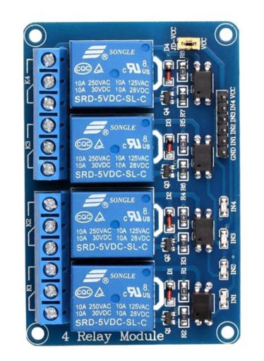 014 4-kanálový 5V 10A modul relé Arduino