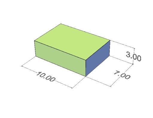 Neodymový tanierový magnet 10x7x3 N38 10 ks.