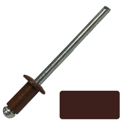 Slepé nity 4X8mm - FARBA RAL8016 - 100 KS