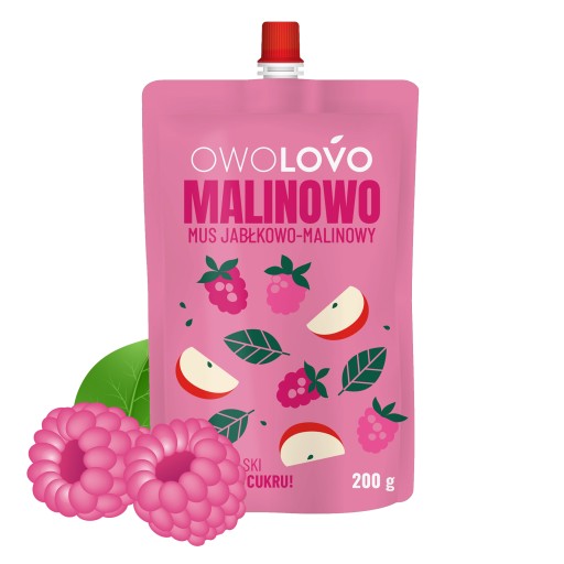 Owolovo Malinowo Jablkovo-malinová pena 200 g x 6 kusov