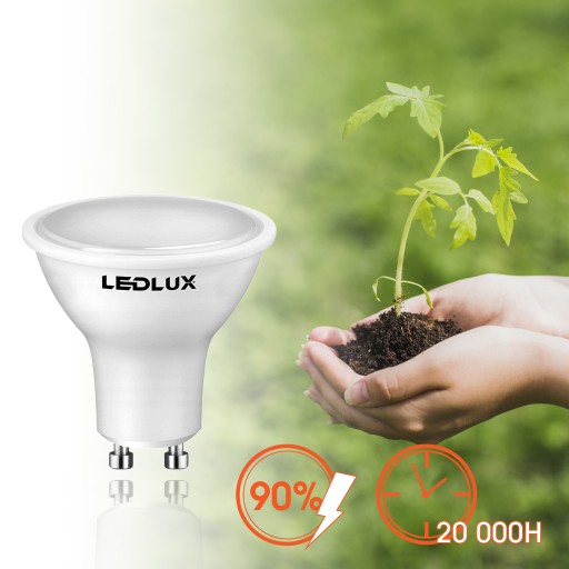 LED žiarovka GU10 7,5W = 70W SMD 4000K neutrálna Premium LEDLUX nebliká