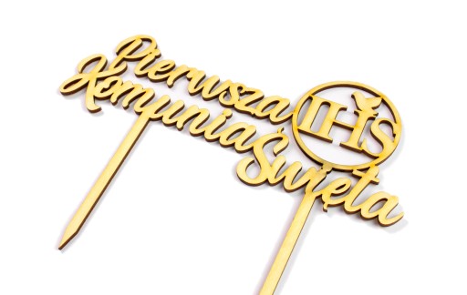 KOMUNION TOPPER Prvé sväté prijímanie IHS Eco