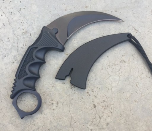KARAMBIT Nôž CARAMBIT CS:GO CLAW MIX FAREBNÝ KRYT 19,5CM
