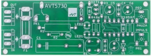 Univerzálny časový obvod 230V, AVT5730 PCB