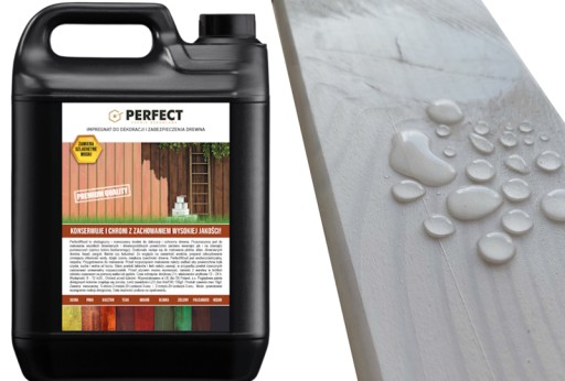 PERFECT WOOD tónovacia impregnácia dreva 1 L BIELE 12 m2