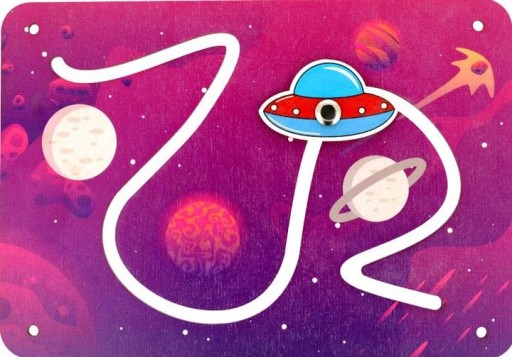 UFO VESMÍRNY LABYRINT PRE MANIPULAČNÚ DOSKU 20c