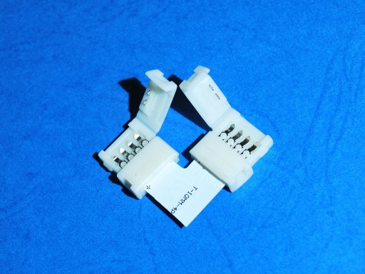UHLOVÝ KONEKTOR ROHOVÝ Príchytka RGB LED pás 10mm