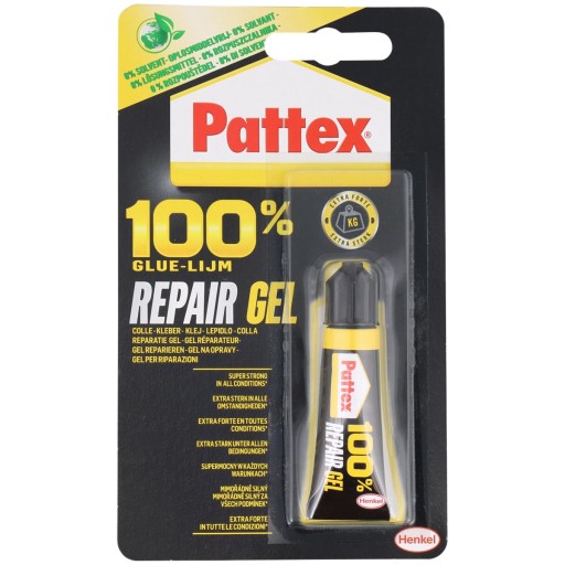 PATTEX GEL VEĽMI SILNÉ 8G 100% UNIVERZÁLNE ČÍRE OPRAVNÉ LEPIDLO