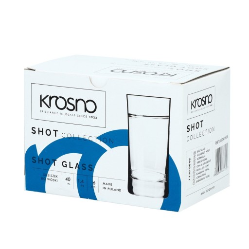 Poháre na vodku 40ml SHOT 6 ks. - LOOM
