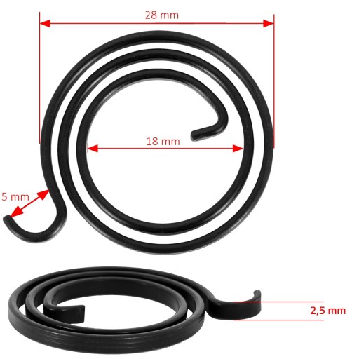 VYSTUŽENÁ PRUŽINA KĽUČKY DVERÍ, VEĽMI PEVNÁ SET - 2 kusy