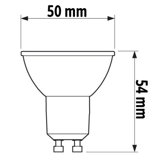 LED žiarovka GU10 4,6W 50W PHILIPS 3000K WARM 36D