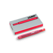 ATRAMENTOVÉ NÁPLNE PRE PERÁ LAMY T10, ČERVENÉ, 5 ks