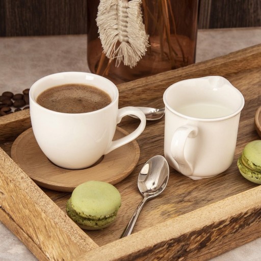 Malý porcelánový džbán MLECZNIK na mlieko, smotanu, omáčky, dipy, 100 ml