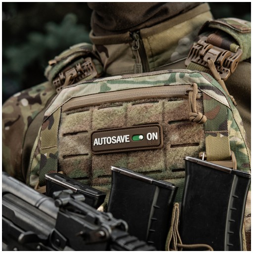 Autosave nášivka so znakom PVC Coyote M-Tac