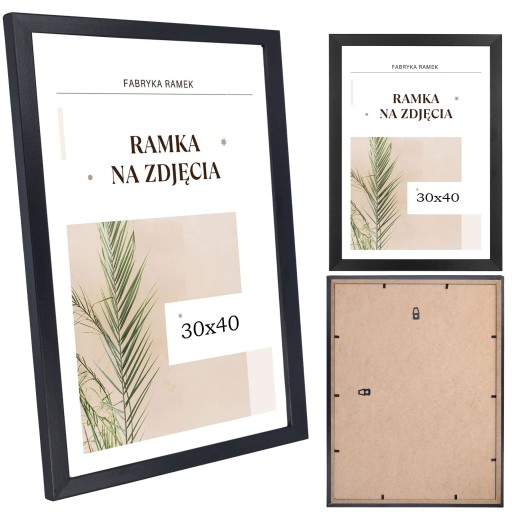 Rám 30x40 čierny, rám na diplomovú fotku