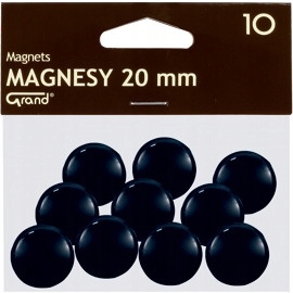 Magnety 20mm čierne (10 ks) 130-1687 GRAND