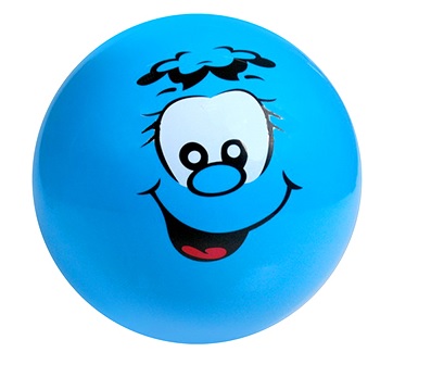 24 cm VEĽKÁ GUMOVÁ FAREBNÁ loptička DO HRY SMILE 4093