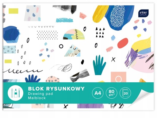 INTERDRUK BLOK NA KRESLENIE A4 20K BIELA 80G/M2