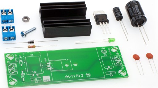 15V miniatúrny napájací modul, DIY, AVT1913/15 B