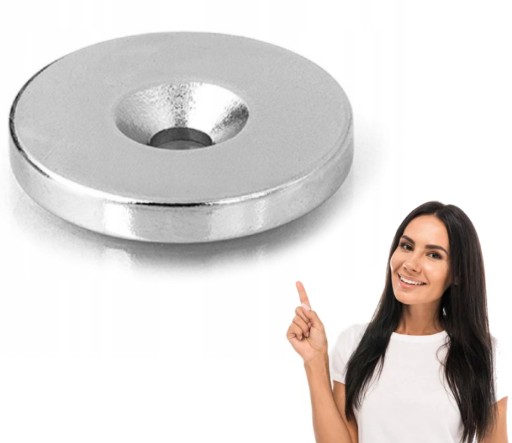 NEODYMOVÝ MAGNET NA SKRUTKU 14x7/3,5x3 mm 1 kus