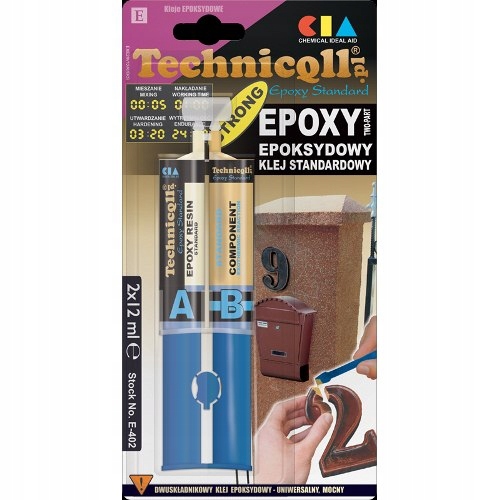 UNIVERZÁLNE EPOXIDOVÉ LEPIDLO 2X12ml TECHNICQLL