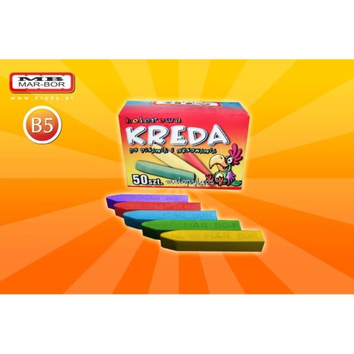 Farebná školská krieda 50l B5 Mar-bor 0050K
