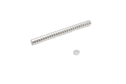 Cylindrický neodymový magnet MW 5x2 N38, sada 50 kusov