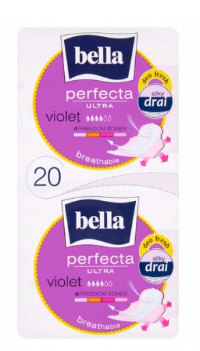Bella Perfecta Ultra hygienické vložky - FIALOVÁ, 20 ks.