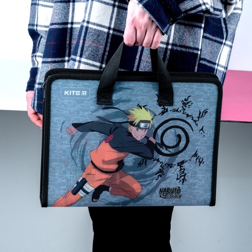 ŠKOLSKÝ BOX S RÚČKOU, HRUBÝ KITE XL A4 NARUTO