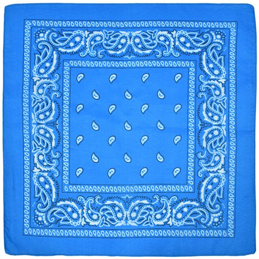 Bandana modrá šatka do vlasov bandana paisley badnanka bandana rock