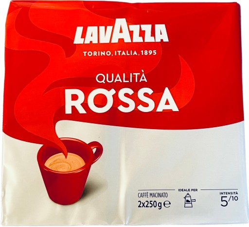 LAVAZZA QUALITA ROSSA 2 X 250G - MLETÁ KÁVA 2 BAL.