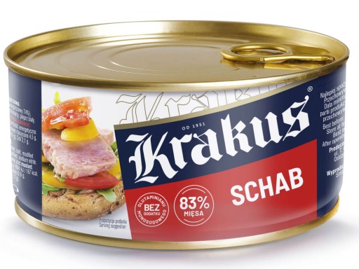 KRAKUS CHRBÁT 300g BRAVČOVÉ MÄSO KONZERVOVANÉ 83%.