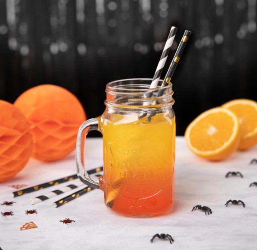 SLIMKY Z BIELEHO PAPIERA S ČIERNYMI PRÚŽKAMI PARTY 10 KS