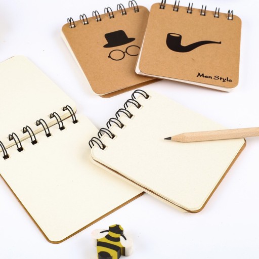 ELEGANTNÝ PÁNSKY ZÁPISNÍK ŠPIRÁLA SET NOTEBOOK 4x