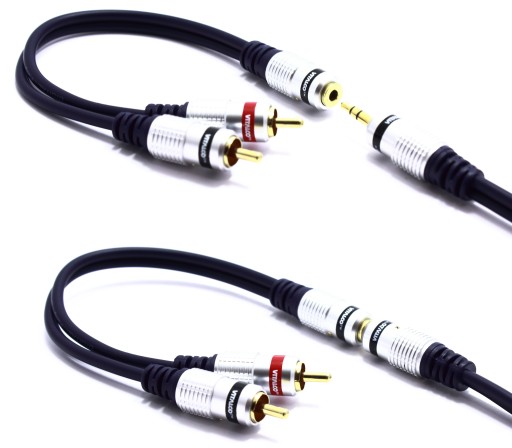 ADAPTÉR AUX ADAPTÉR JACK ZÁSUVKA 3,5 STEREO 2X RCA CINCH PLUG VITALCO