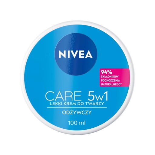 Nivea Care 5v1 výživný ľahký krém na tvár 100 ml