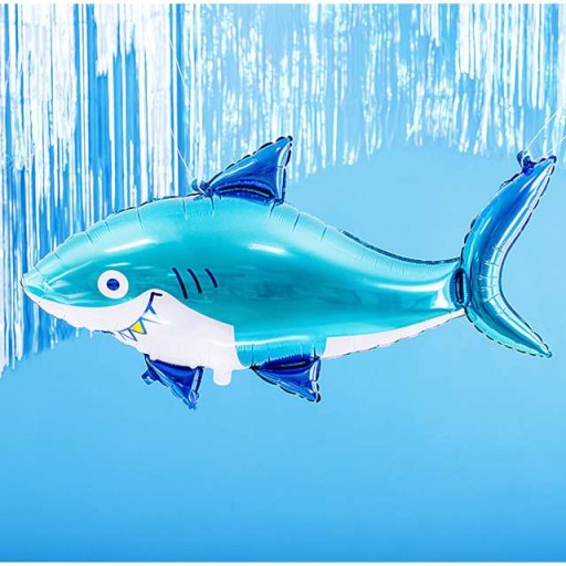 Fólia na ryby SHARK BALÓN VEĽKÝ žralok MODRÁ