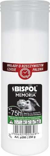 Vložka do sviečky parafínová BISPOL P280 75H 1 ks.