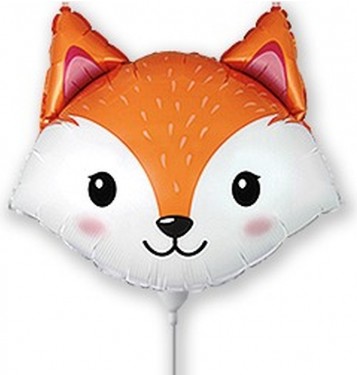 Fóliový balónik FOX Fox Head Animals Birthday One Year Party 35cm