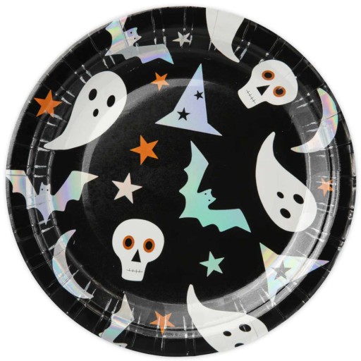HALLOWEEN Ghost papier TANIERE ČIERNA x6